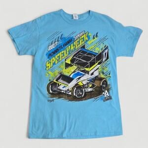 Blue Pennsylvania Sprint Speedweek Racing Graphic T-Shirt Medium